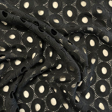 Load image into Gallery viewer, Heavy Crochet Cotton Lace Deadstock - Black
