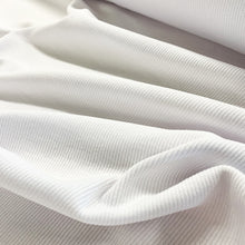 Load image into Gallery viewer, 250gsm Cotton Spandex Rib - White
