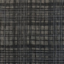 Load image into Gallery viewer, Check Linen Viscose Gauze - Black

