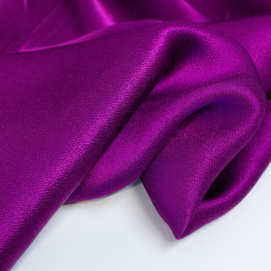 Crepe Back Satin - Purple (Last Chance Colour)