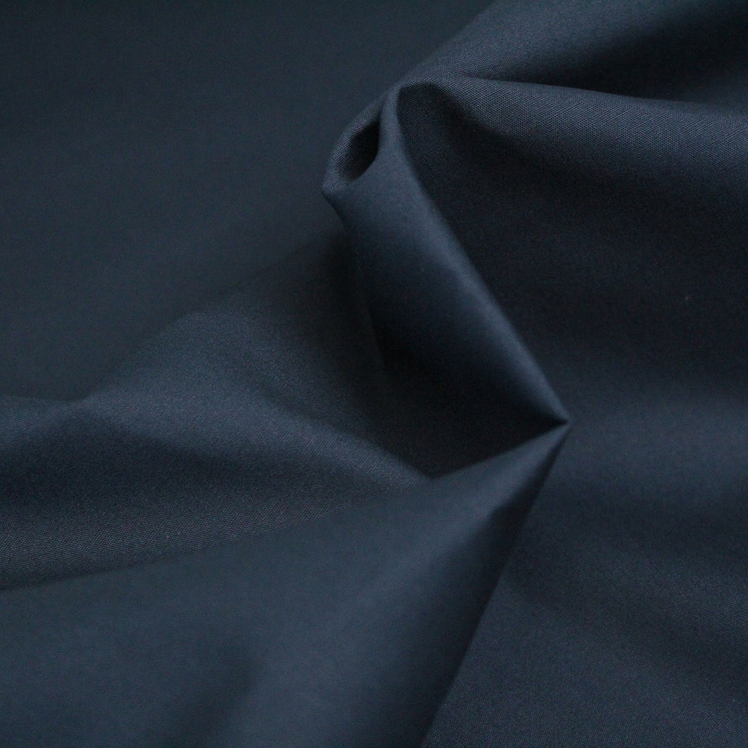 Cotton Poplin - Navy