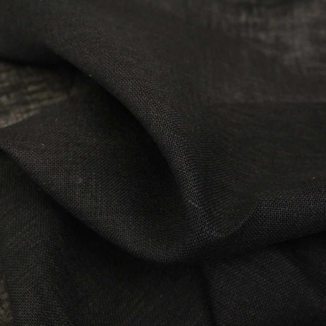 Linen Gauze - Black