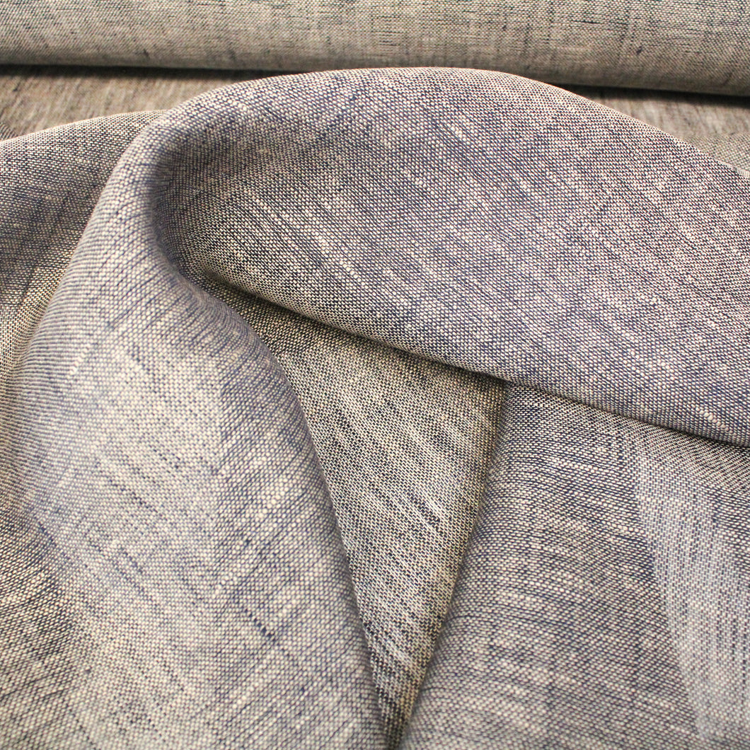 Linen Gauze - Navy