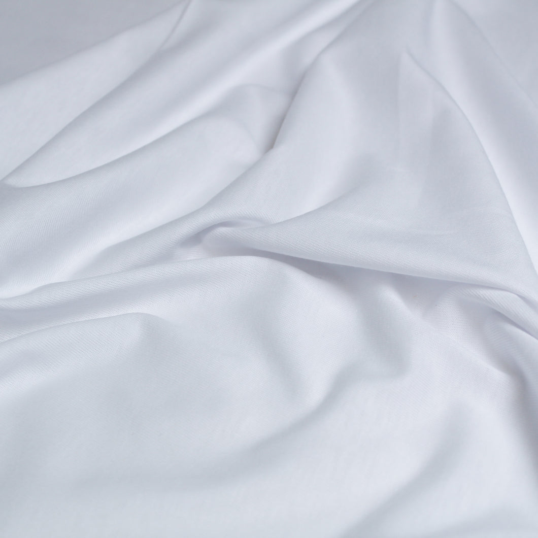 Cotton T-Shirting Single Jersey - White