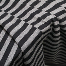 Load image into Gallery viewer, Cotton Spandex Mini Stripe - Grey/Black
