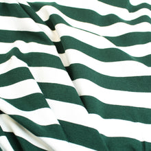 Load image into Gallery viewer, Cotton Spandex Stripe - Bottle/White
