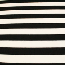 Load image into Gallery viewer, Cotton Spandex Stripe - Cream/Black
