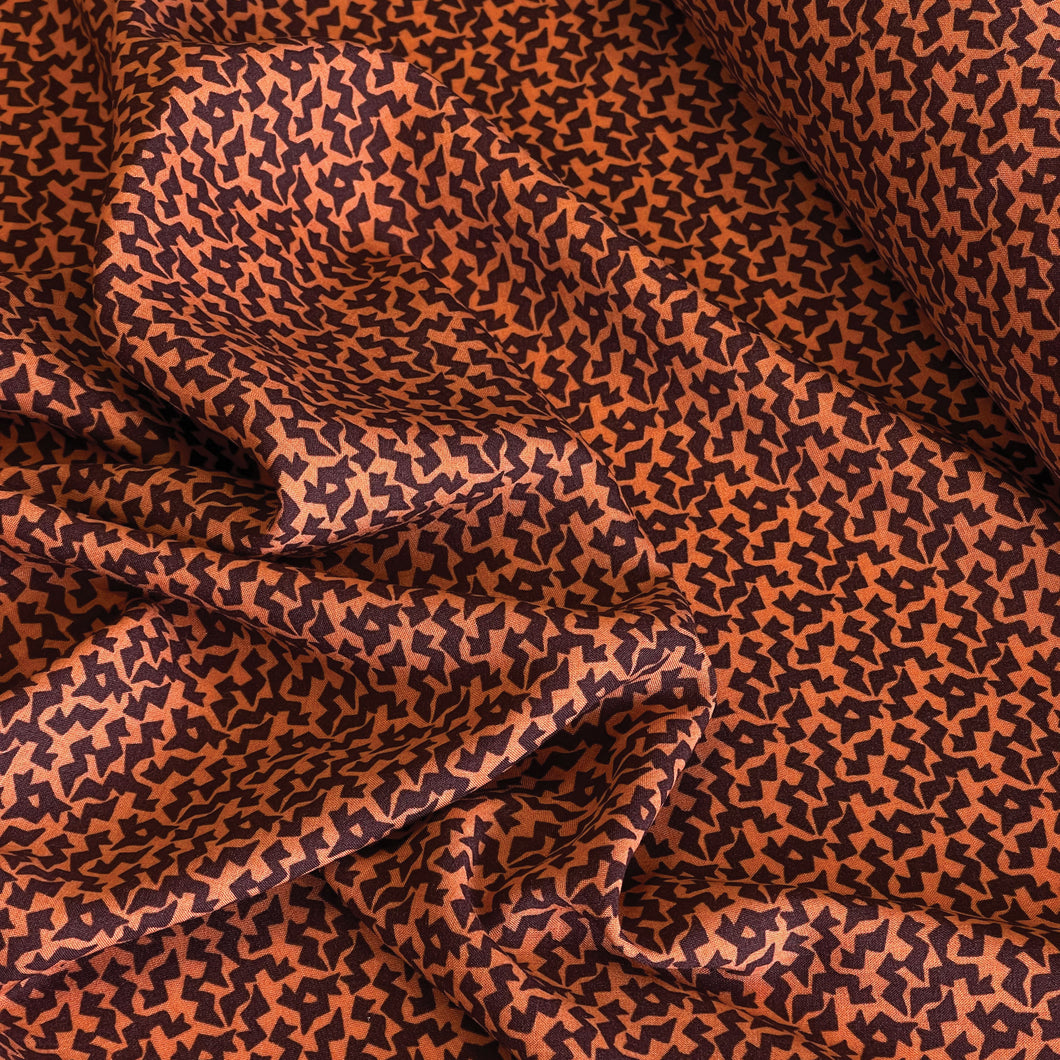 Juno Rayon Challis Print - Orange