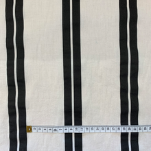 Load image into Gallery viewer, Macy Washed Cotton Stripe Print Deadstock - Black/White

