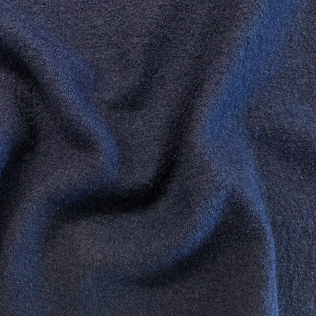 Boiled Wool Viscose - Navy (Last Chance)