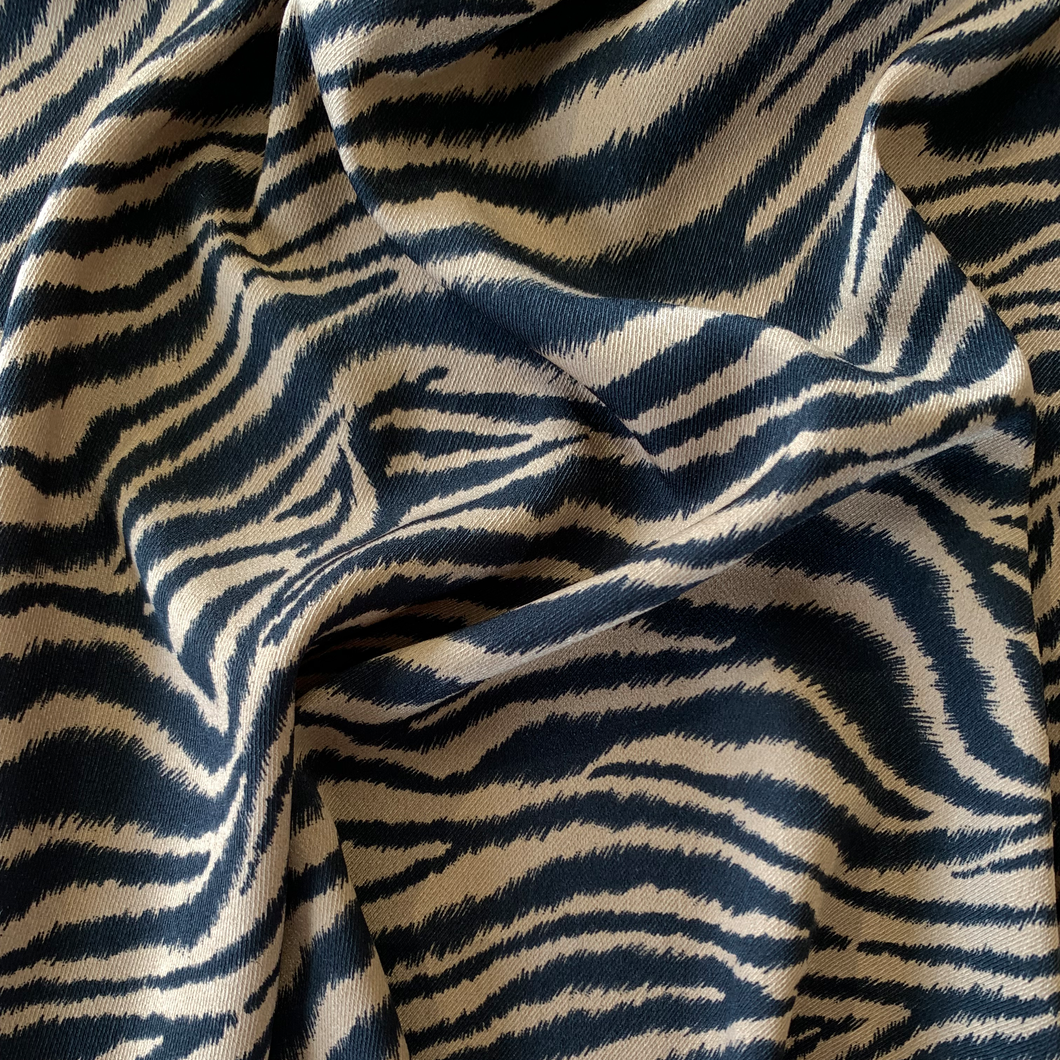 Animal Print Lightweight Twill Deadstock - Tan