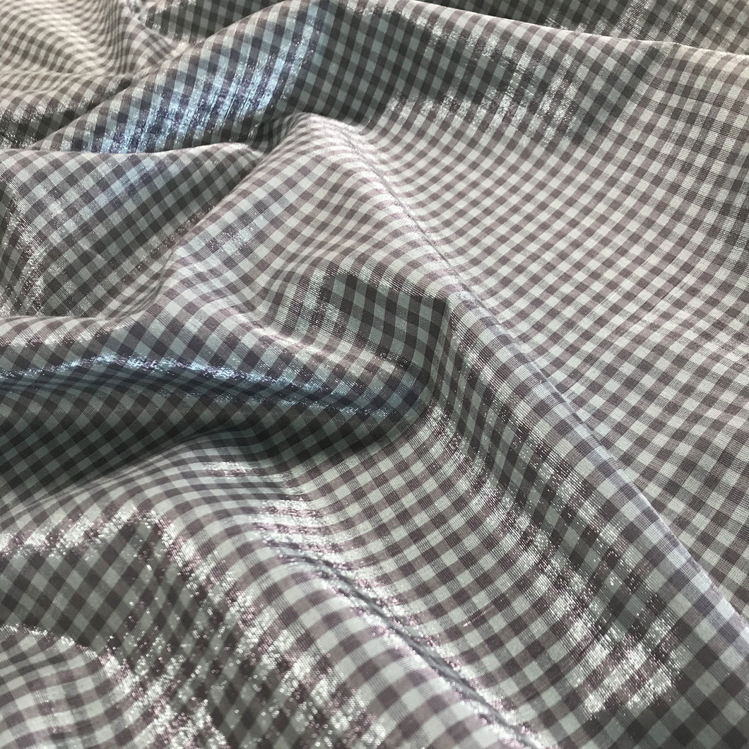 Metallic Gingham - Mint