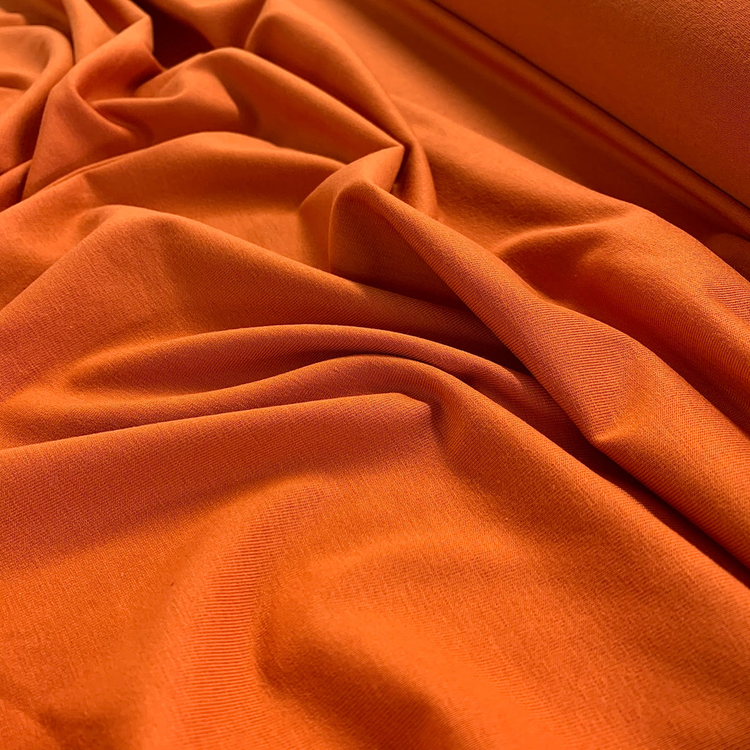 Cotton Spandex T-Shirting - Rust