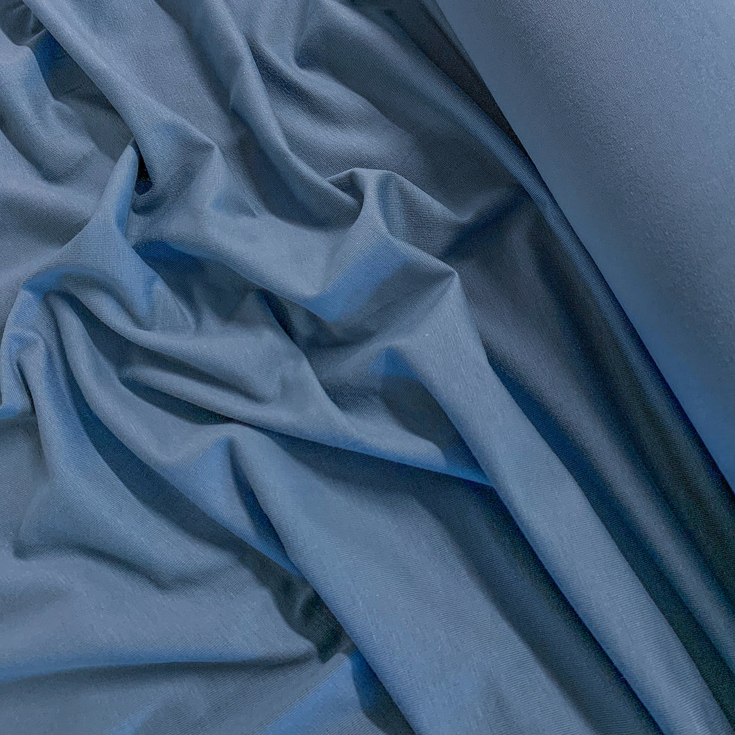 Cotton Spandex T-Shirting - Steel