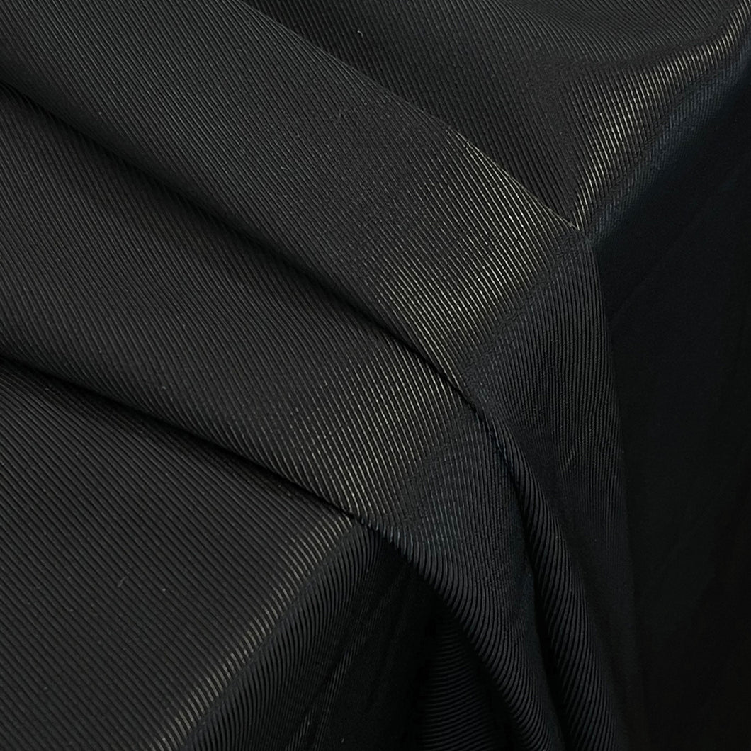 Viscose Satin Twill - Black
