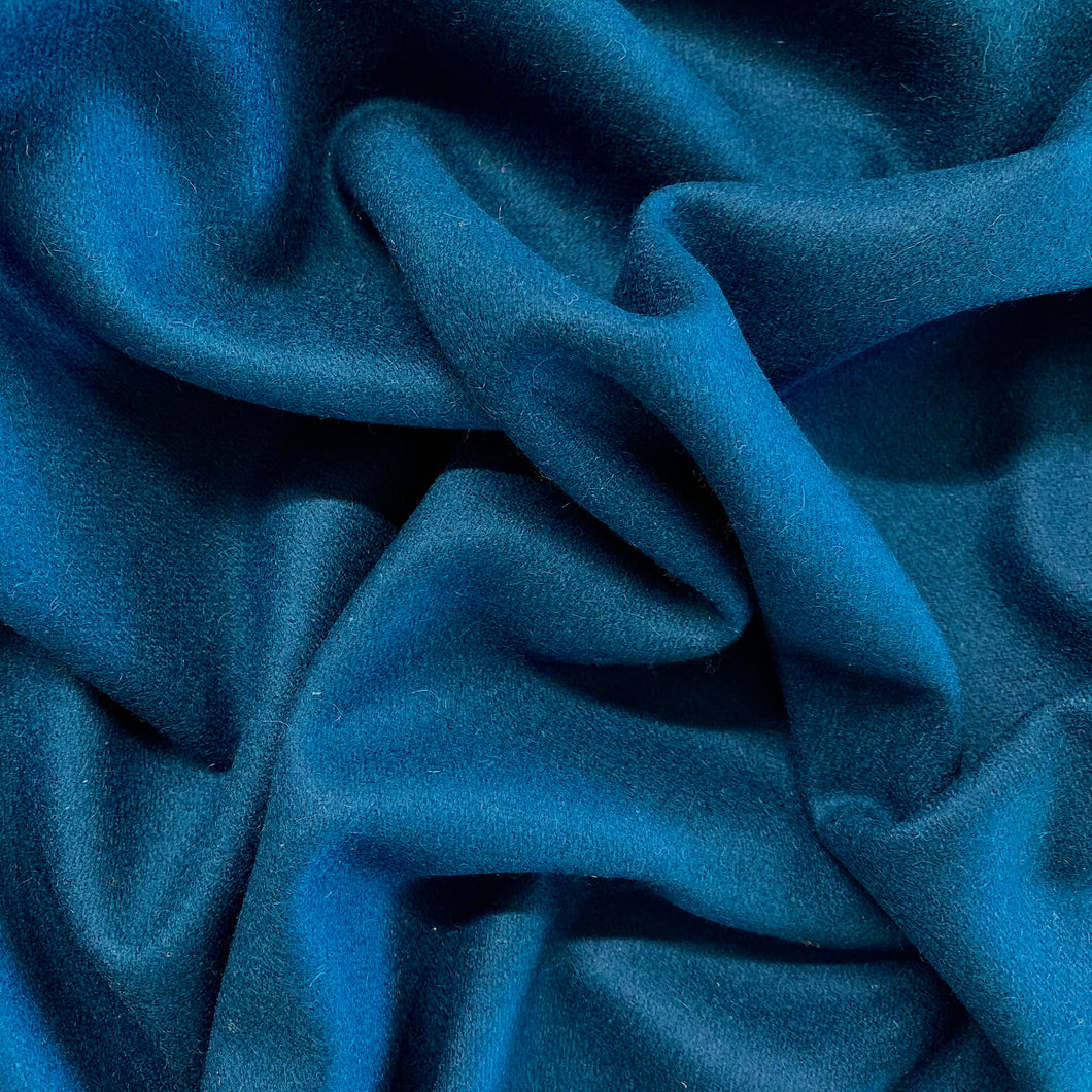 Wool Viscose Melton Coating - Marine
